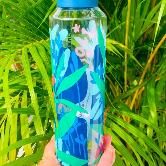 Starbucks Tropical Jungle Plastic Water Bottle Cup Cheetah Tumbler 2021 New 24oz - Picture 8 of 11
